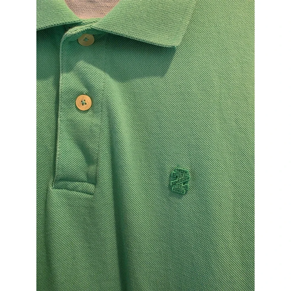 Men's sz XL Izod Heritage Polo‎ Mint Green Short Sleeve 100% Cotton Pique Shirt